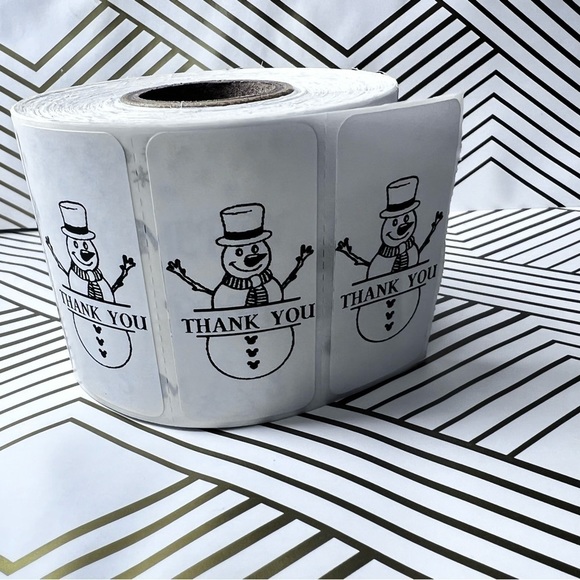 Pack of 100 Stickers | Thank you stickers for Christmas |Packaging Supplies - Picture 10 of 15